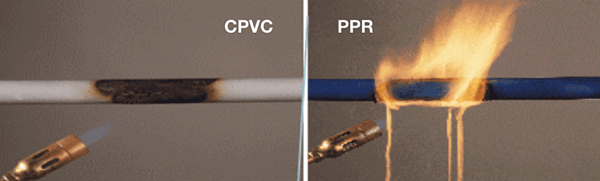 CPVC vs PPR Piping in Fire Performance