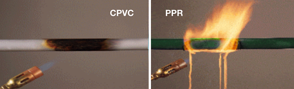 CPVC vs PPR Fire Performance