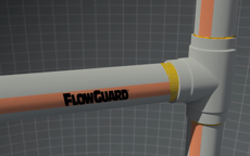 Processo de Instalação das junções com Cimento Solvente CPVC FlowGuard 