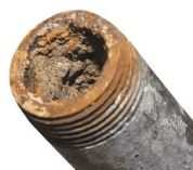 Rusted Galvanized Iron Pipes