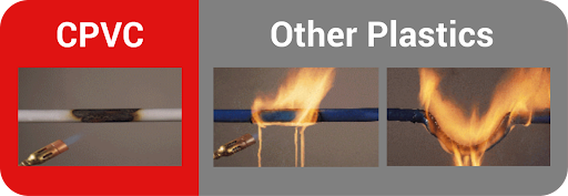 CPVC Fire vs other plastic